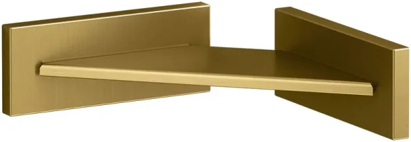 Kohler K-23287 Square Foot Ledge - Vibrant Brushed Moderne Brass