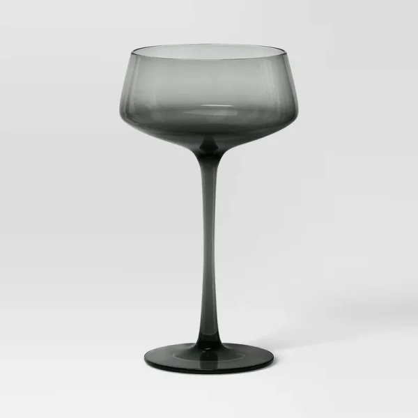 9.8oz Cocktail Coupe Glass Gray - Threshold