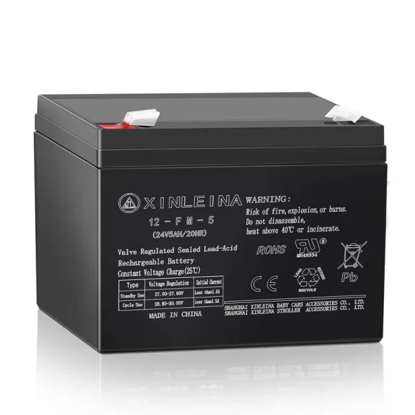 East Doll 24V 5ah Rechargeable Sealed Lead Acid Battery - Suitable for Most Kids Ride on Car - Battery Accessories