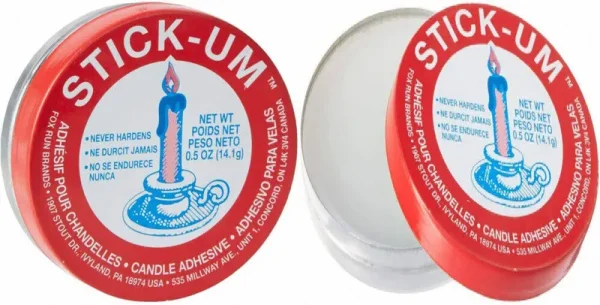 Fox Run 3100 Stick-Um Candle Adhesive, 0.5-ounce