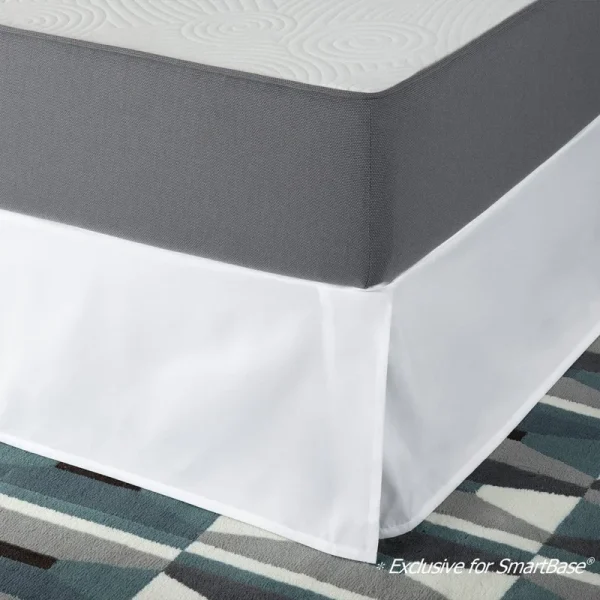 Zinus SmartBase Easy on/Easy Off Bed Skirt for 14 inch SmartBase Mattress Foundation Twin XL