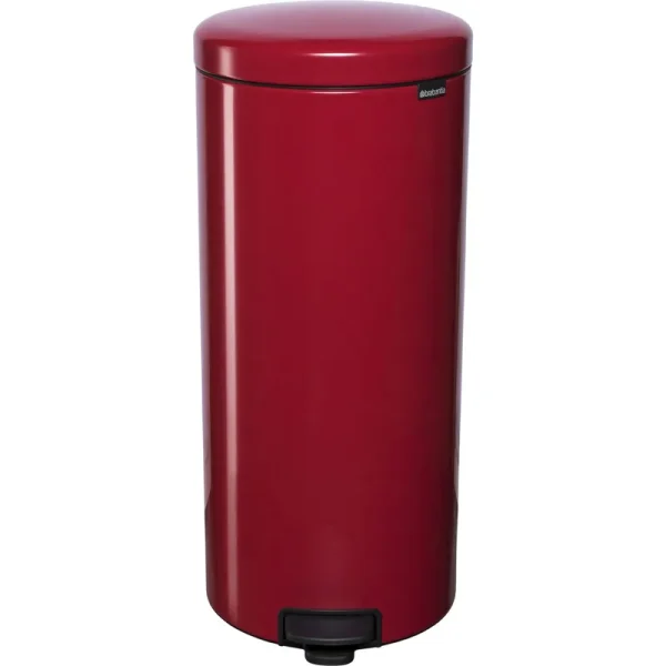 Brabantia newIcon 8 Gallon Step on Trash Can; Passion Red