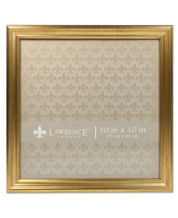 Lawrence 536210 10x10 Sutter Burnished Gold Picture Frame