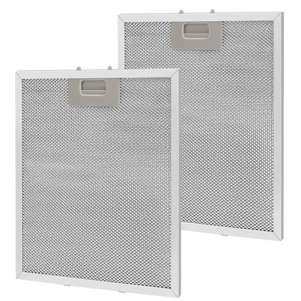 Sartatue Updated W10169961A Range Hood Filter Replacement, Fits Whirlpool, Ikea, Kitchen Aid, Jenn Air, 2pcs 5-Layer Aluminum Mesh Hood Grease Filter