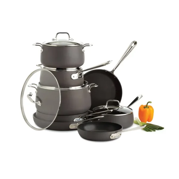 All Clad HA1 Hard Anodized Nonstick 13 Piece Cookware Set