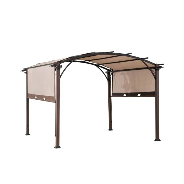 Living Accents A106000506 Pergola Fabric Arched 10 ft. H x 10 ft. L
