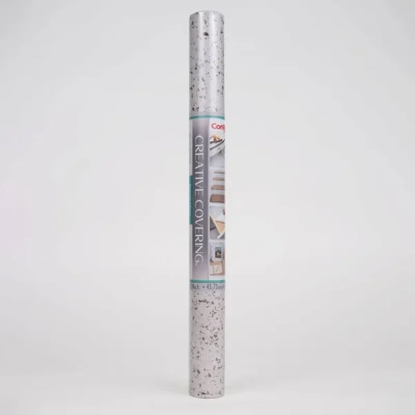 Con-Tact 18"x16' Adhesive Shelf Liner - Petite Terazzo Gray