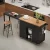 Black with Extendable Dining Table