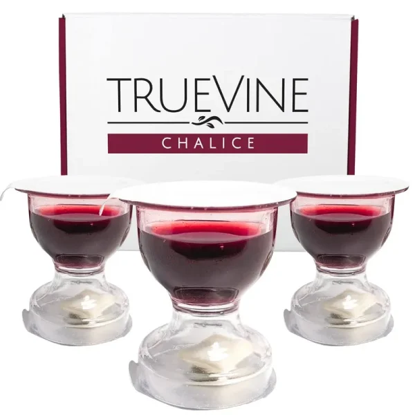 TrueVine Chalice Prefilled Communion Cups - Bread & Juice Sets (Box of 25)