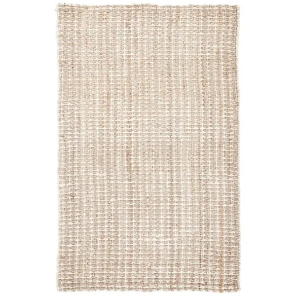 Carle Abstract Handmade Tufted Jute Beige Area Rug Bay Isle Home Rug Size: Rectangle 5' x 8'