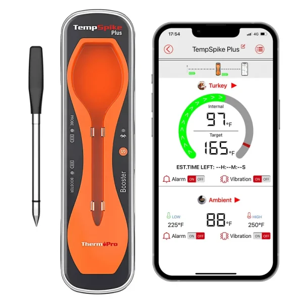 ThermoPro TempSpike Plus 600ft Bluetooth Wireless Meat Thermometer