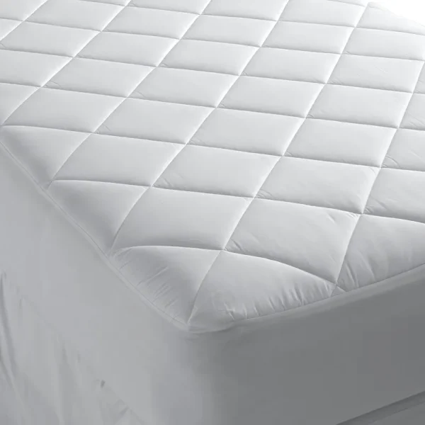 Lands' End 400 Thread Count Supima Cotton Mattress Pad, White, Twin XL