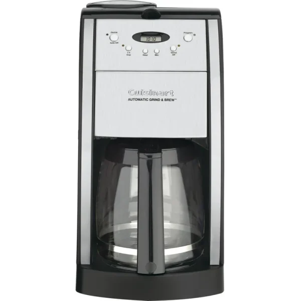 Grind-and-Brew Black/Chrome 12-Cup Automatic Coffeemaker