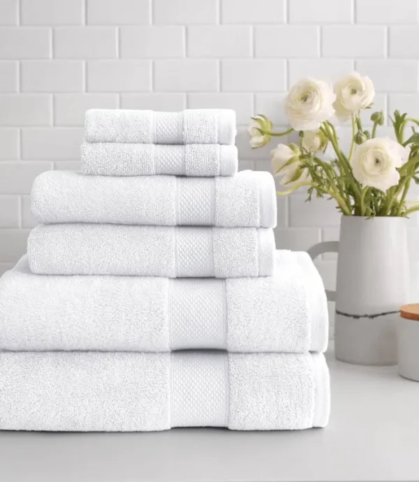 Peacock Alley Turkish Cotton 6-Piece Towel Set - Towel Set / Linen