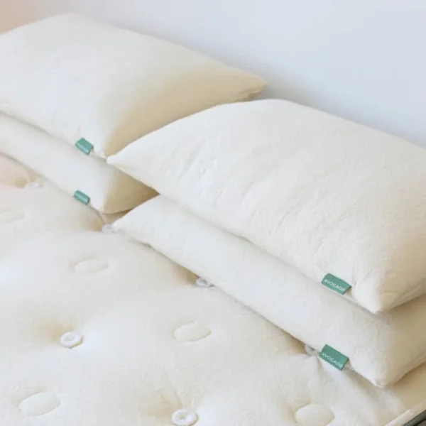 Avocado Green Pillow in White by Avocado Mattress