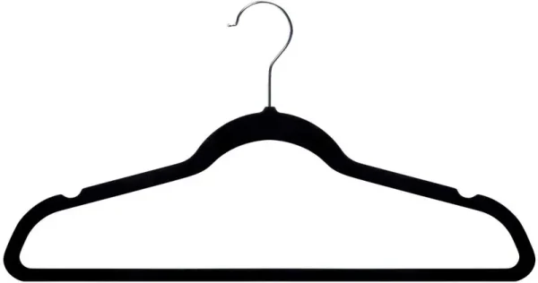 AmazonBasics Velvet Suit Hangers - 30 Pack Black