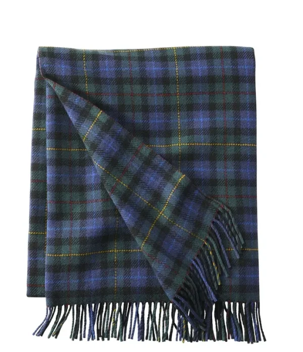 L.L.Bean Washable Wool Plaid Throw Blanket - Smith Plaid