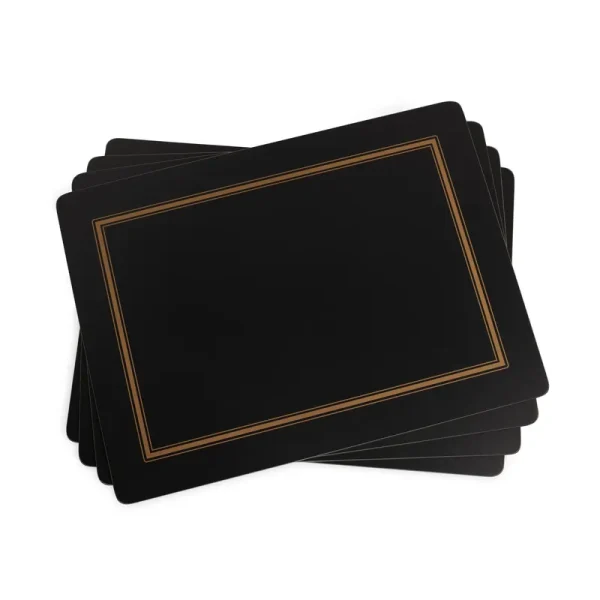 Pimpernel Classic Black Placemats - Set of 4