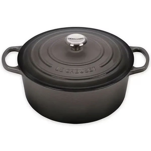 Le Creuset Enameled Cast Iron Signature Round Dutch Oven, 7.25 Qt., Oyster