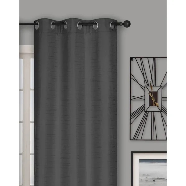 Miera Room Darkening Thermal Grommet Curtain Panels Winston Porter Curtain Color Charcoal