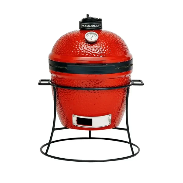 Kamado Joe KJ13RH Joe Jr. 13.5 inch Portable Charcoal Grill with Cast, Blaze Red