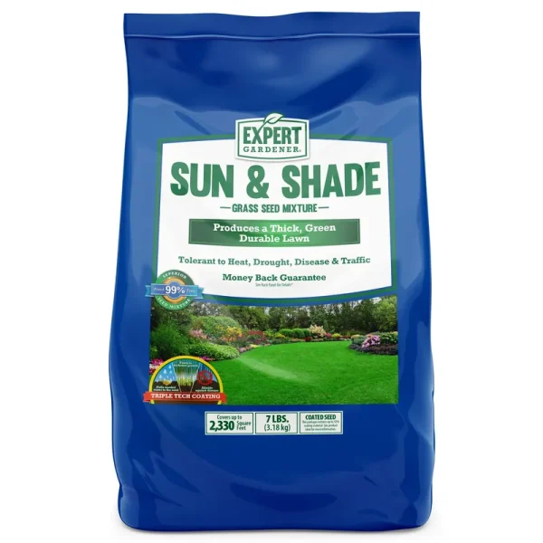 Expert Gardener Sun & Shade Grass Seed Southern Mix; 7 Pounds