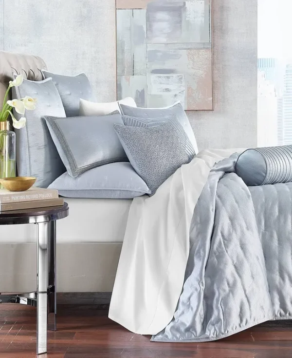Closeout! Hotel Collection Glint Coverlet, King, Created for Macy's - Lake