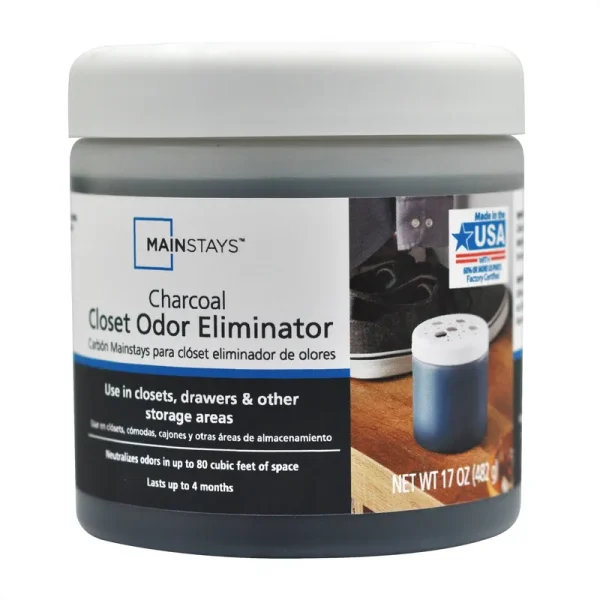Mainstays Charcoal Closet Odor Eliminator, Fragrance Free, 17 oz