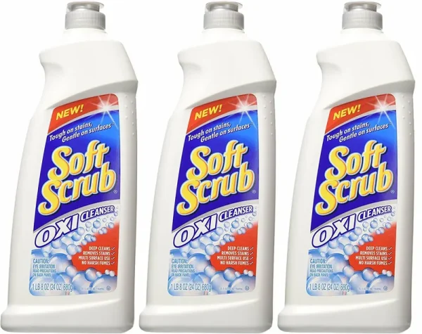 Soft Scrub OXI Cleanser, 24 Ounce, Pack of 3