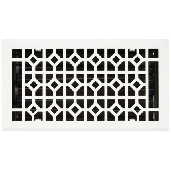 Appert Steel Wall Register Signature Hardware White 6" x 10"
