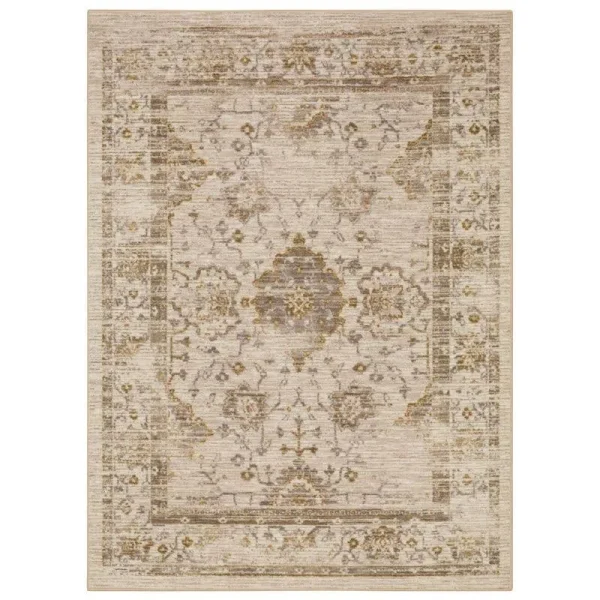 Threshold Tan Vintage Distressed Accent Rug (2'x3')