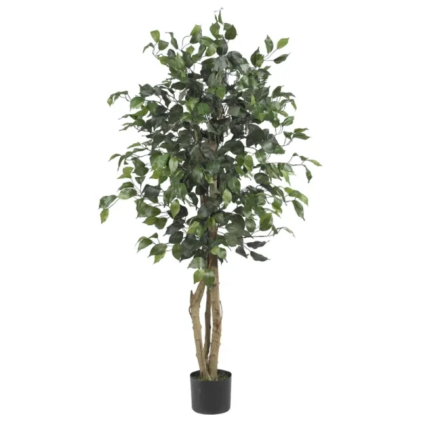 Nearly Natural 4-ft. Silk Ficus Tree Green