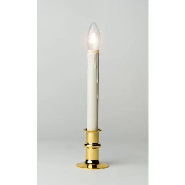 Celestial Lights Christmas LED Taper Window Candle, White D5000424