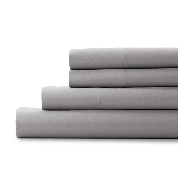 Croft & Barrow The Easy Care Sheet Set, Light Grey