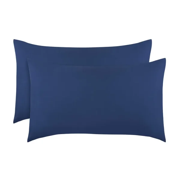 Everyday Kids 2-Pack Toddler Travel Pillowcases - Solid Navy