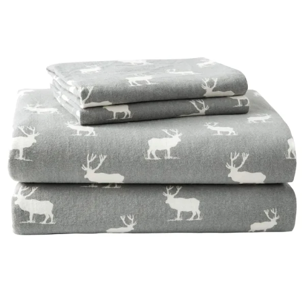 Eddie Bauer Elk Grove Flannel Sheet Set, Twin