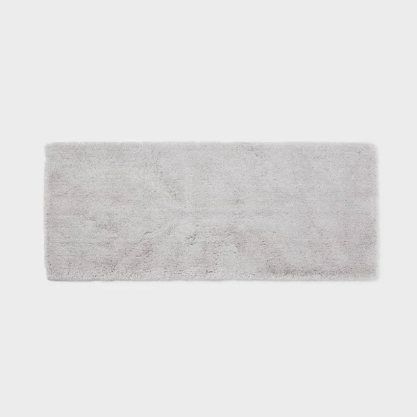 22"x60" Spa Plush Bath Rug Light Gray - Threshold