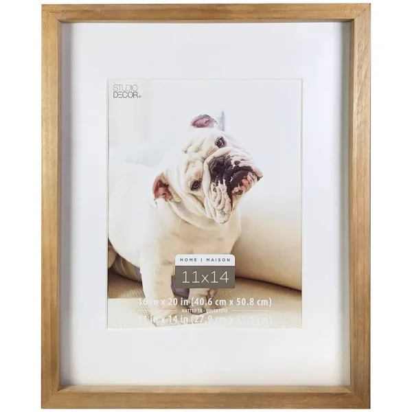 Natural Walnut Stain 11" x 14" Frame with Mat, Home by Studio Decor | Michaels