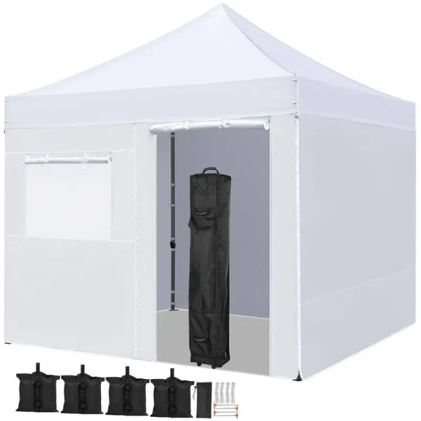 Yaheetech Outdoor Canopy 10'x10' for Camping Wedding Parties - White