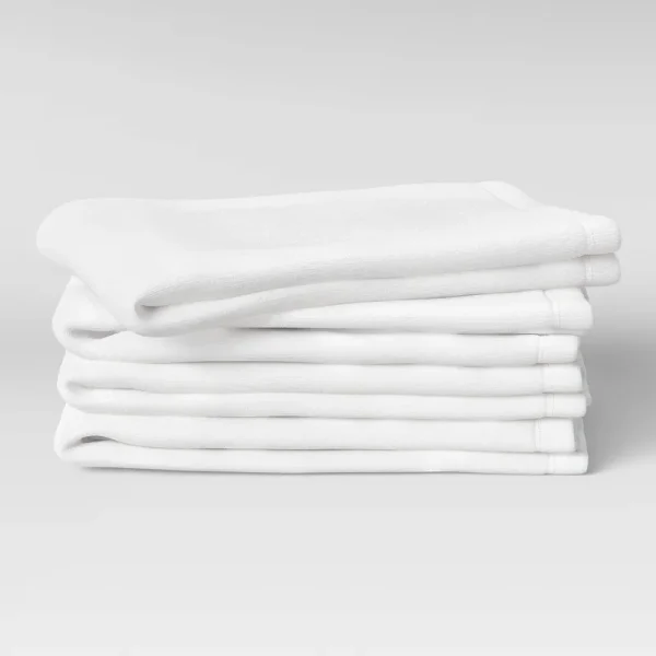 4pk Cotton Barmops White - Room Essentials