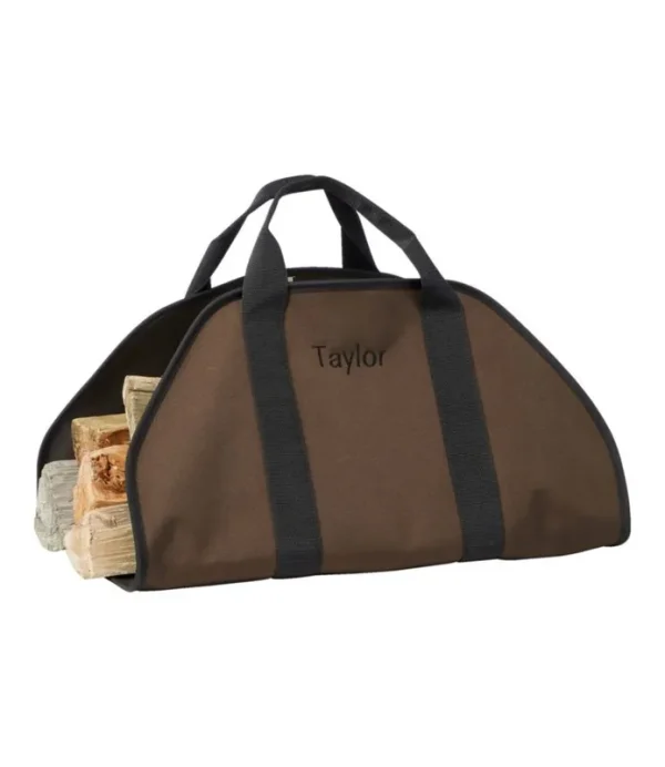 Dura-Tough Sling Log Carrier Bark, Polyester/Nylon/Wood | L.L.Bean