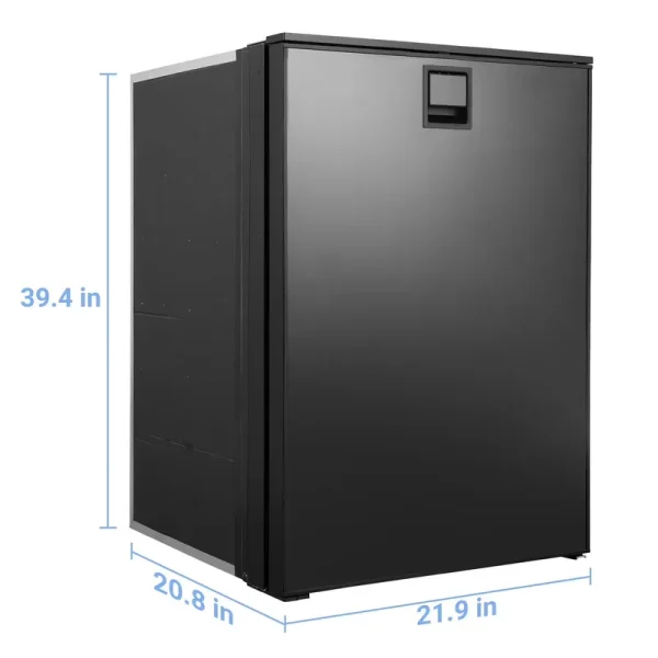 Smad 4.5 cu ft/130 L DC 12/24V RV Refrigerator with Freezer Compact Portable Fridge