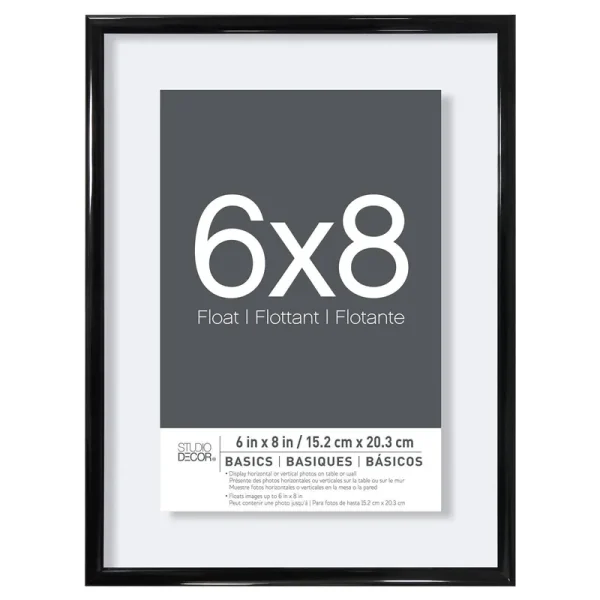 Black Thin Float Frame, Basics by Studio Decor | 6" x 8" | Michaels