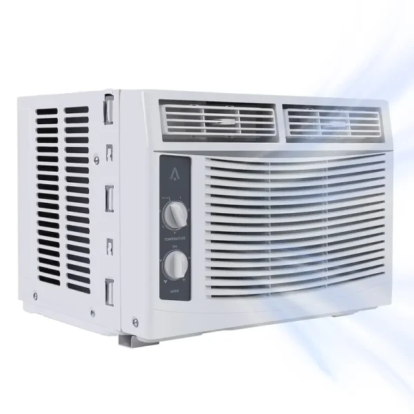 Danolapsi 5000 BTU Window Air Conditioner, Window AC Unit with Easy - to - Use Mechanical Controls and Reusable Filter, Efficient Cooling for Smaller Areas, Cool up to 150 Sq.ft, 110 - 115V