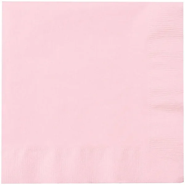 Creative Expressions 6.5" Lunch Napkins, Classic Pink - 50 pack