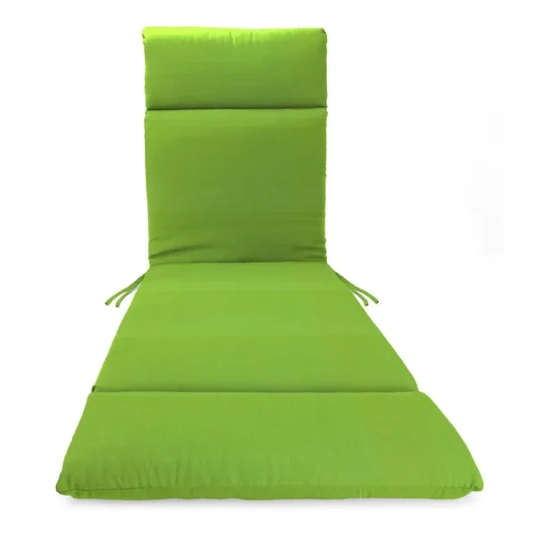 Outdoor Chaise Lounge Cushion Beachcrest Home Fabric: Bright Green
