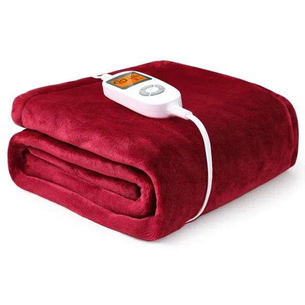 Electric Blanket, Full Body Fast Heated Blanket 50" x 60", Double-Layer Flannel Blanket with 10 Heating Levels, 3-Hour Auto-Off, ETL Certified,