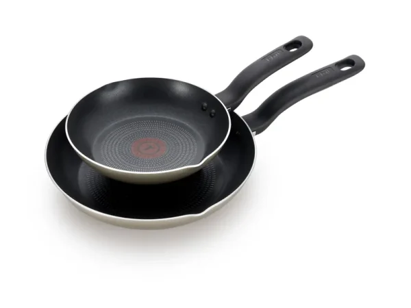 T-Fal Culinaire 8 & 10.5 Fry Pans, Set of 2, Beige