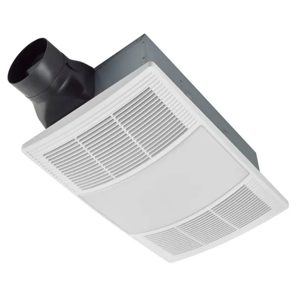 Broan Powerheat 110 CFM 2.0 Sones Heater Exhaust Fan with CCT LED Lighting