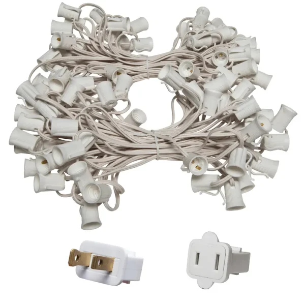 C9 E17 - Intermediate Light Stringer, 100' Length, 12" Spacing, 7 Amp
